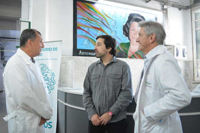 Kreplak con Autoridades del Hospital Fiorito de Avellaneda