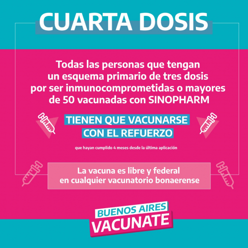Kreplak insistió en que se vacunen quienes tienen que recibir la cuarta  dosis | Provincia de Buenos Aires