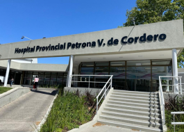 Fachada del hospital Petrona V. de Cordero de San Fernando.