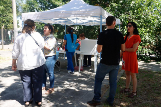 Además se realizó una jornada de vacunación