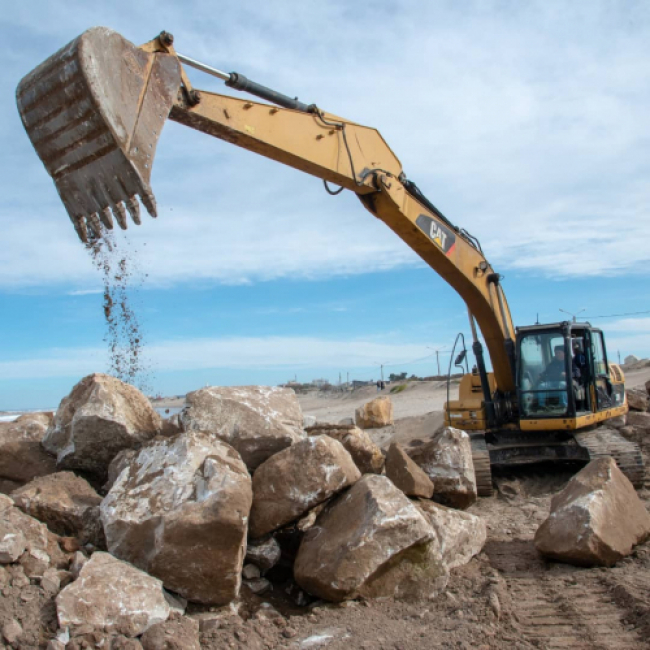 Obras para la defensa costera