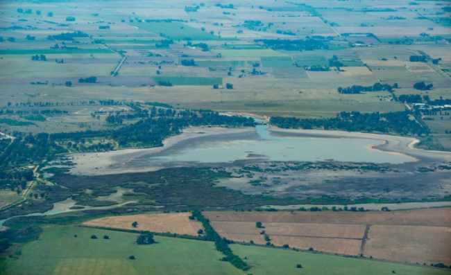 Vuelo sobre la traza del Río Salado