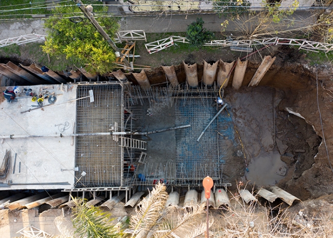 Reanudaron las obras del arroyo Maldonado en Ramos Mejía