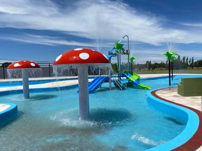 Finalizó la obra en las piscinas infantiles del Complejo Termal de Tapalqué