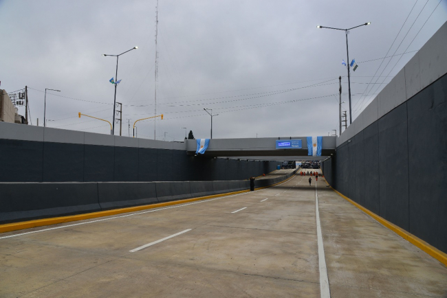 La Provincia inauguró el Viaducto Bajo Nivel de la Ruta 4 en Almirante Brown