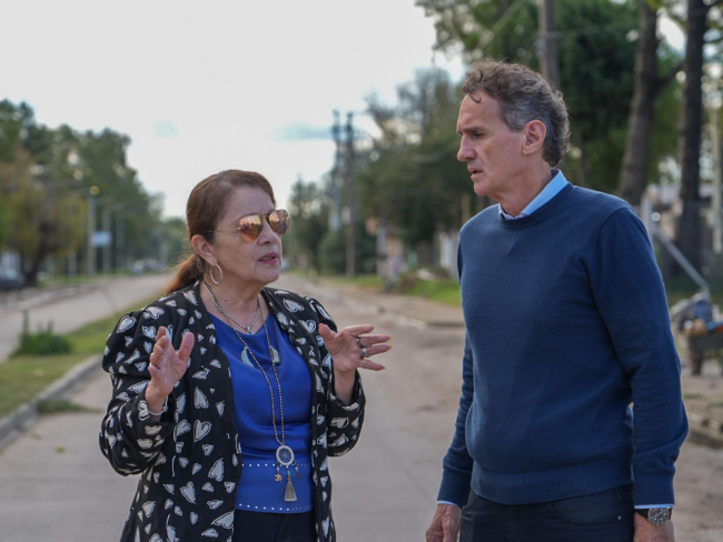 Katopodis recorrió obras de infraestructura en Presidente Perón