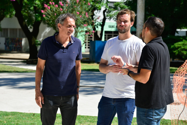 Katopodis recorrió obras hídricas y de espacio público en Suipacha