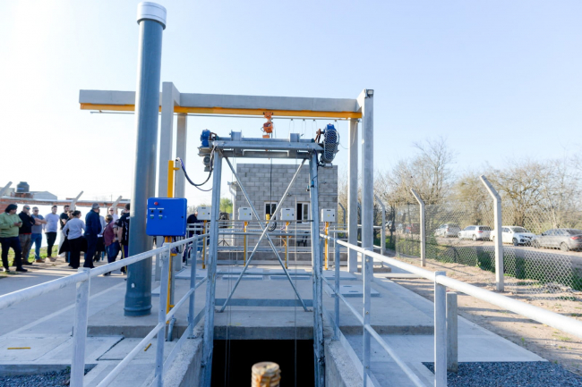 En Mercedes, Katopodis inauguró la obra del nuevo colector cloacal