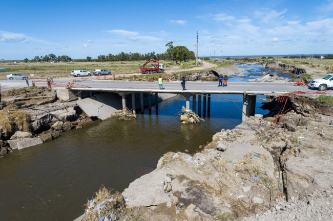 El Ministerio de Infraestructura comenzó con la reconstrucción de Bahía Blanca