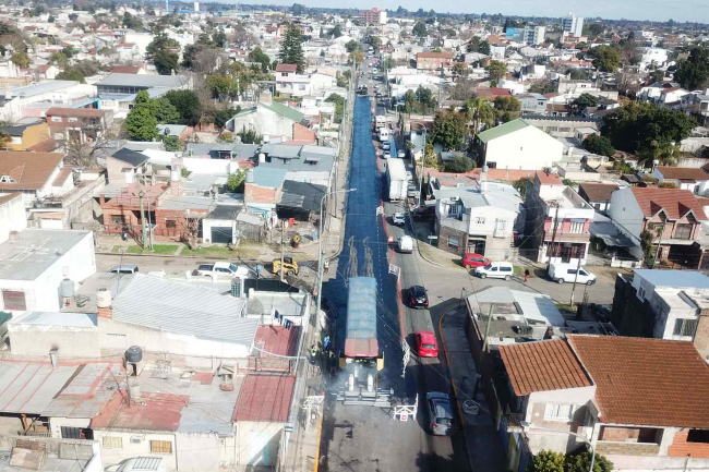 Hurlingham: avanzan los trabajos en la Ruta Provincial 4