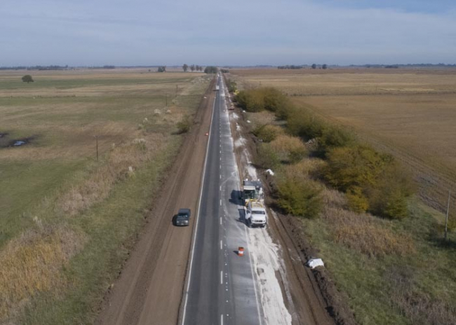 La Provincia inició la obra de repavimentación de la Ruta Provincial N° 65