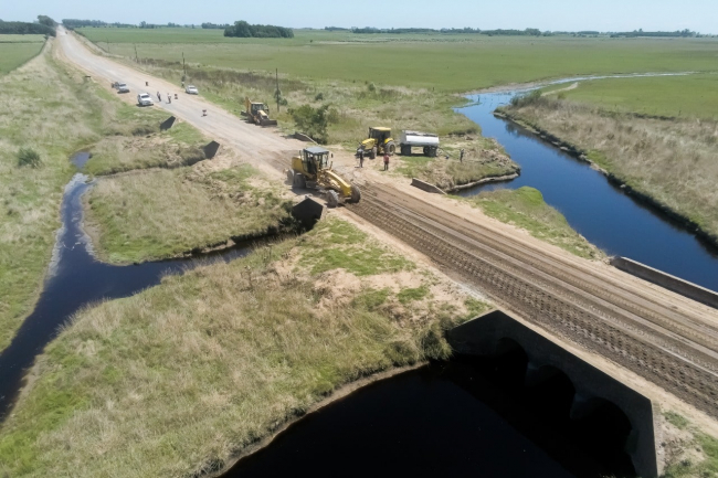 General Paz: Avanzan las obras en la Ruta Provincial N°20