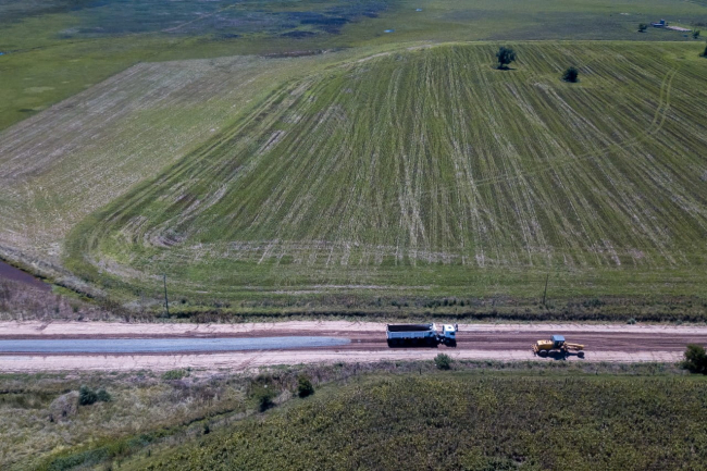 General Paz: Avanzan las obras en la Ruta Provincial N°20