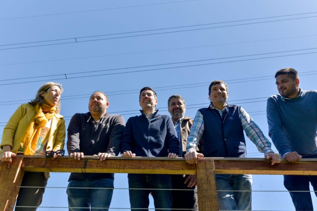 Nardini recorrió obras en San Miguel