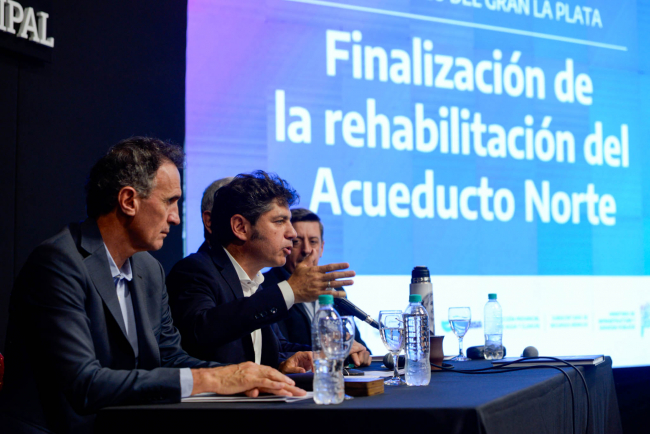 La Provincia finalizó la rehabilitación del Acueducto Norte en La Plata