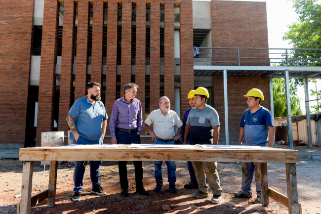 Katopodis recorrió obras viales e hidráulicas en Marcos Paz