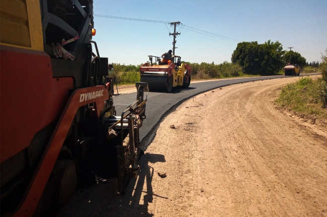Baradero: avanza a buen ritmo la reconstrucción de la Ruta Provincial N° 38