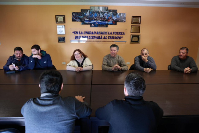 Durante la recorrida por Baradero, las autoridades del