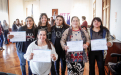 Nuevo equipamiento y entrega de certificados a auxiliares