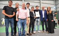 Junto al intendente Jorge Ferraresi