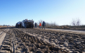 La Provincia reactivó las obras de pavimentación en la Ruta del Cereal