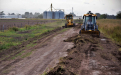 Avanzan las obras para mejorar caminos rurales en Luján