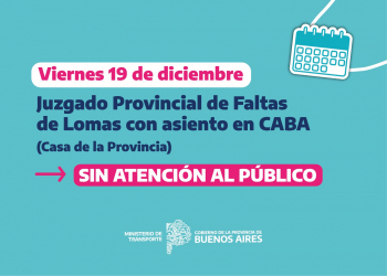 El Juzgado Provincial de Lomas funciona en la Casa de la Provincia en CABA.