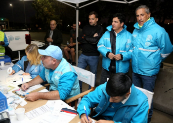 El Ministro Marinucci al frente de las tareas en Panamericana.