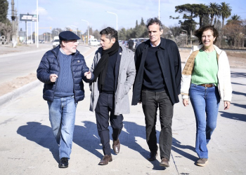 Kicillof y Katopodis habilitaron un tramo de las obras de mejora de la Ruta Provincial N°40