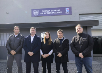 Kicillof inauguró una base de la Fuerza Barrial de Aproximación