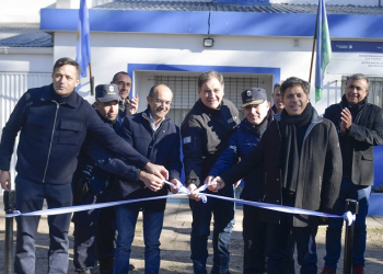 Kicillof inauguró la nueva sede de la Policía Científica en Bolívar