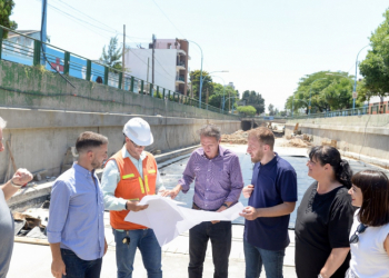 Lomas de Zamora: Katopodis y Otermín recorrieron obras viales de Temperley