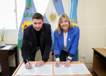 Alvarez Rodríguez firmó un convenio para acompañar la organización de eventos productivos en Alem