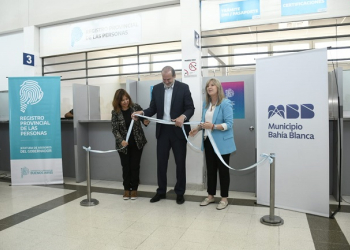 En Bahía Blanca, Alvarez Rodríguez inauguró junto a Susbielles una nueva oficina descentralizada del Registro de las Personas 