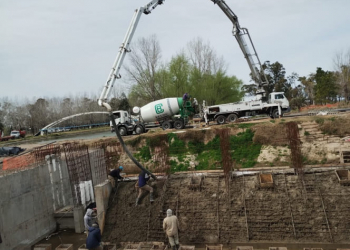 Avanza la construcción de la nueva Planta Potabilizadora en General Alvear