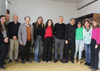 El equipo de ambas instituciones en la presentación del proyecto.