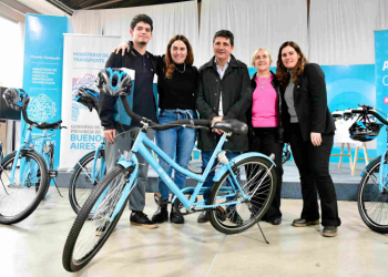 Marinucci, López, Mayol y Botti impulsaron la Ecomovilidad en Necochea.