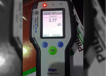 Un conductor en Esquina de Crotto tenía 2,77 g/l de alcohol en sangre.