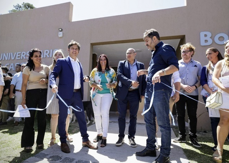 Kicillof inauguró un centro universitario y se reunió con representantes del sector productivo