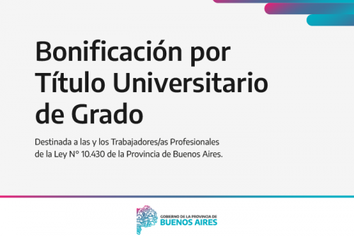 Bonificación por Título de Grado Universitario