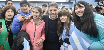 Kicillof inauguró el nuevo edificio de la Escuela Secundaria N° 14 en Presidente Derqui