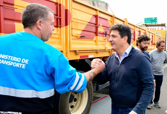 Marinucci supervisó el control de cargas con balanzas dinámicas.