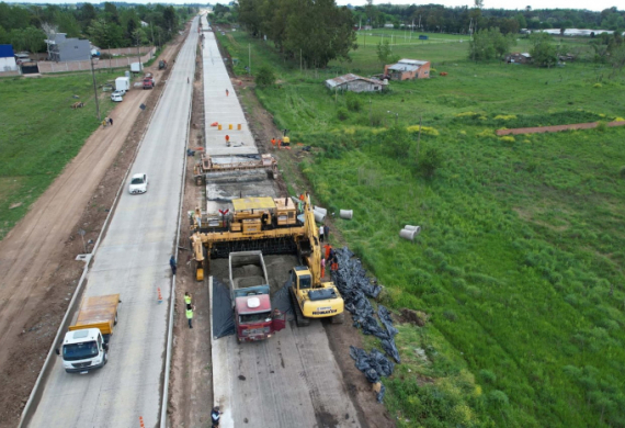 Florencio Varela: avanzan las obras de duplicación de calzada en la RP N° 53