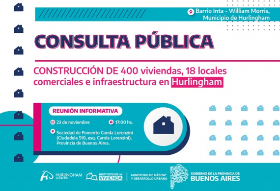 Consulta Pública para la localidad de William Morris