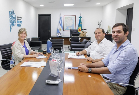 Alvarez Rodríguez recibió al intendente de Trenque Lauquen