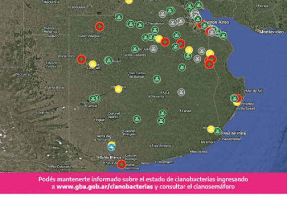 Nueve municipios con alerta naranja por cianobacterias