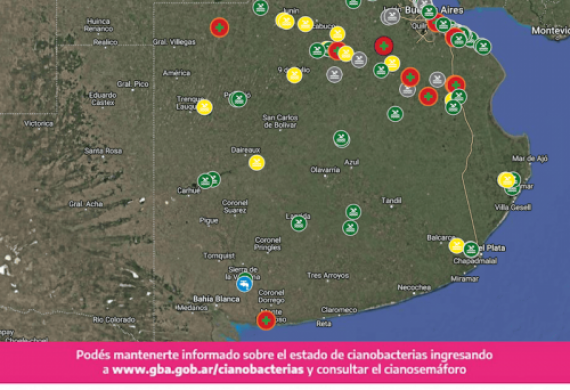 9 municipios con bandera sanitaria por cianobacterias en la Provincia