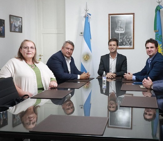 Jorge D'Onofrio reunido con Nicolás Mantegazzi.