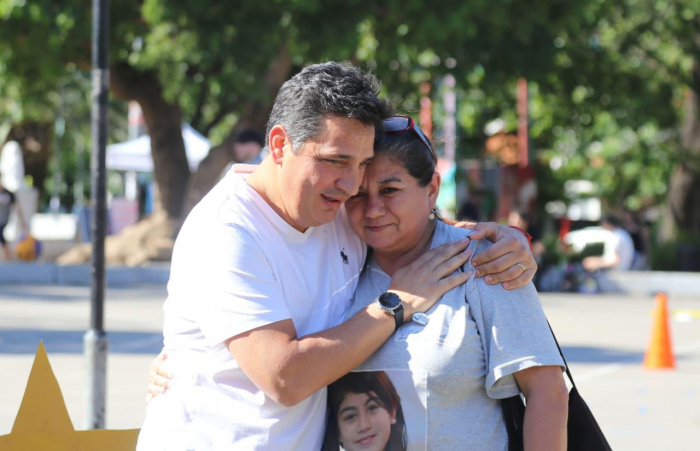 Marinucci encabezó la jornada de concientización con familiares de víctimas. Marinucci encabezó la jornada de concientización con familiares de víctimas.