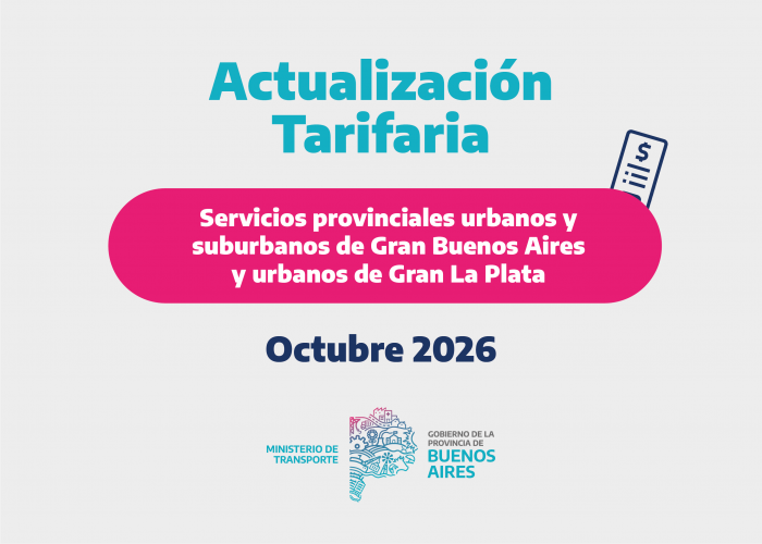 Actualización Tarifaria Octubre 2026.
